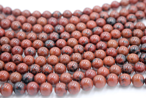 Brown Jasper Gemstone Beads, 8mm, Round